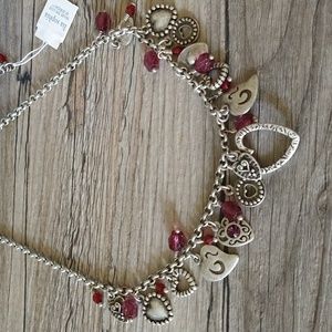 Lia Sophia Heart Charm Necklace